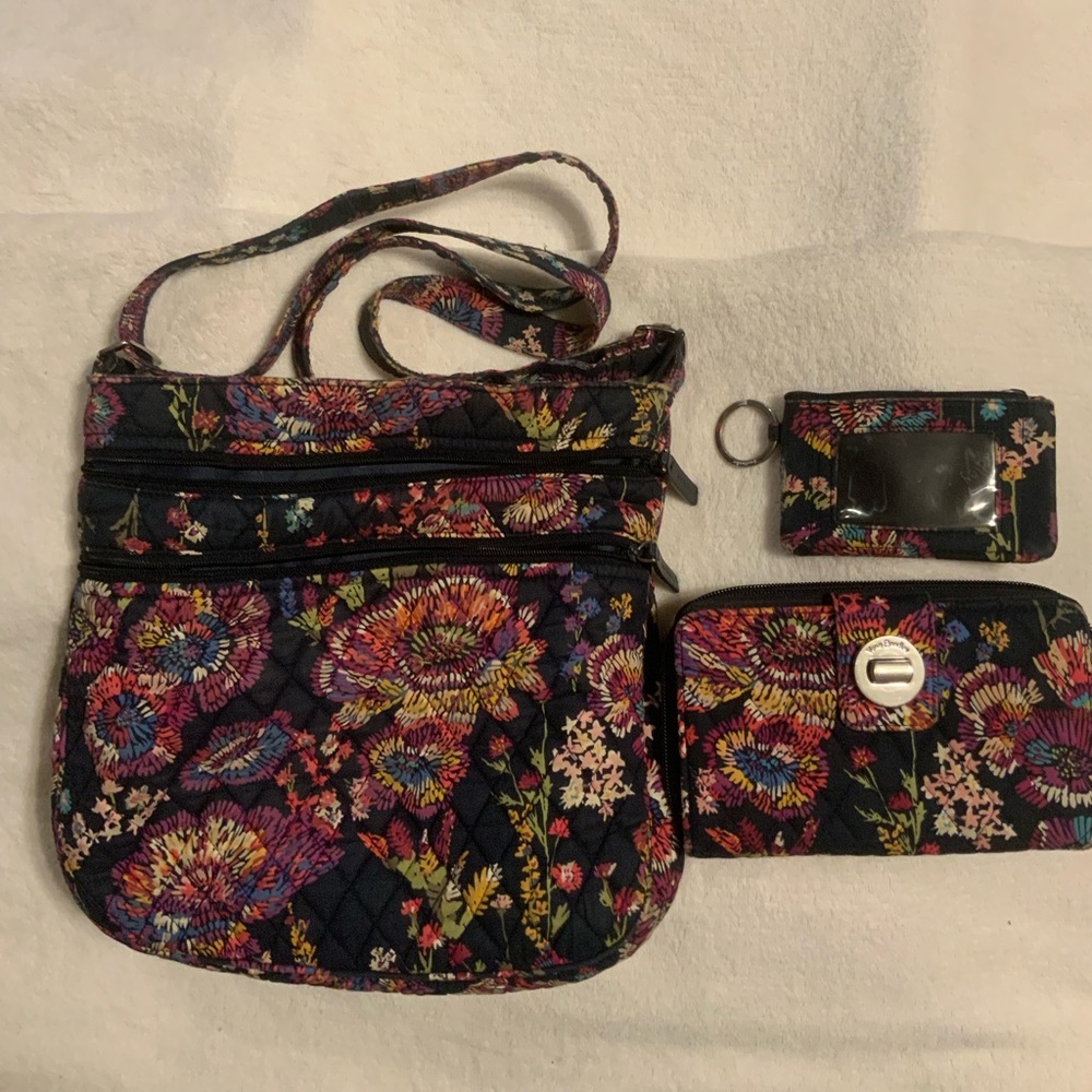 Vera Bradley floral purse set